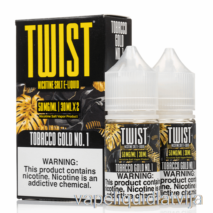 Tabakas Zelts Nr. 1 - Twist Salt E-liquid - 60ml 35mg Vape šķidrums